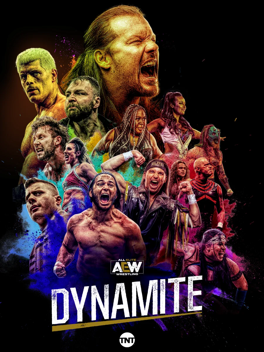 AEW poster — static print