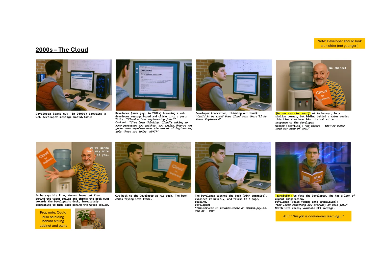 Storyboard — 2000s, the cloud