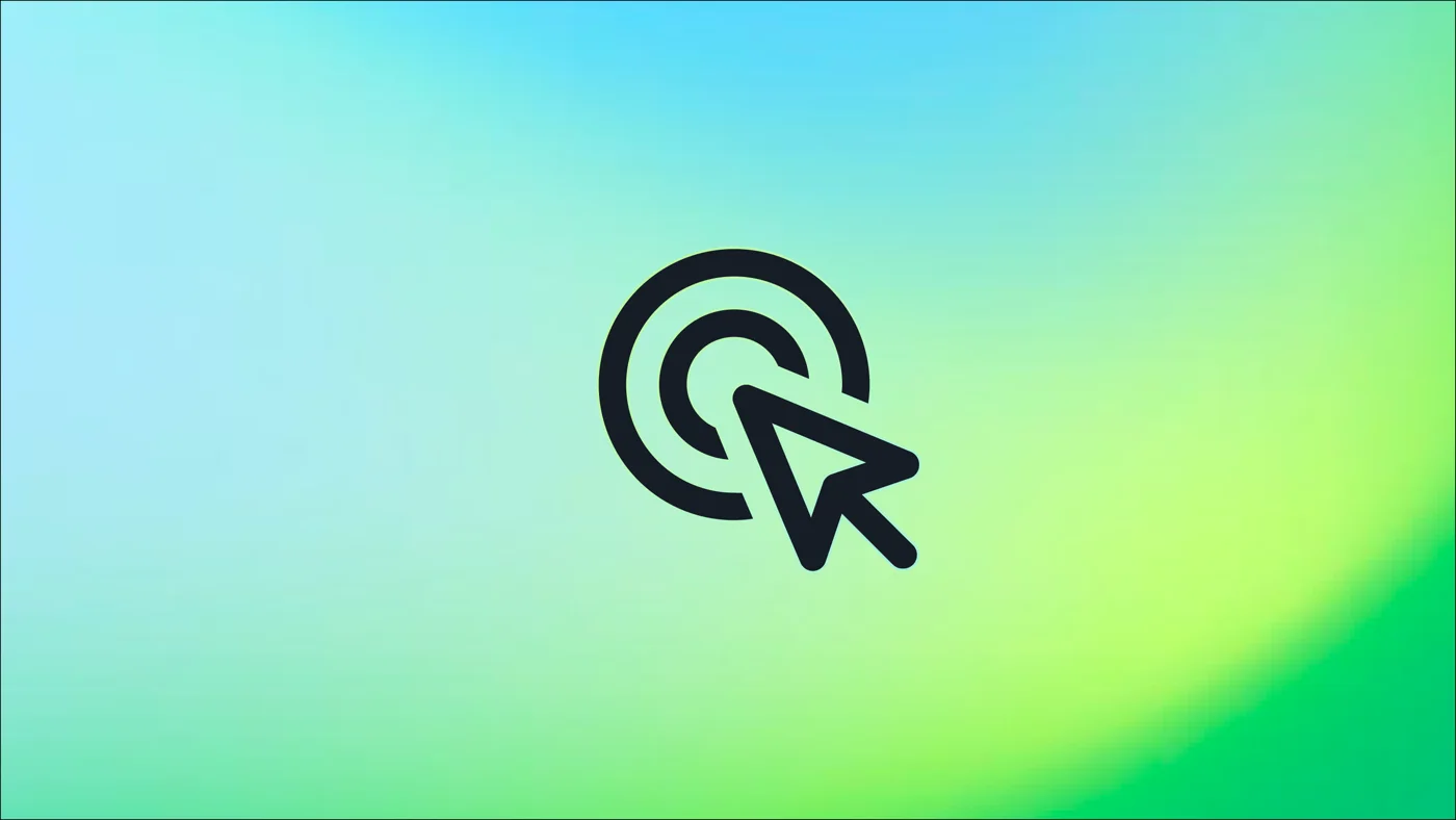 Gradient icon frame — cursor