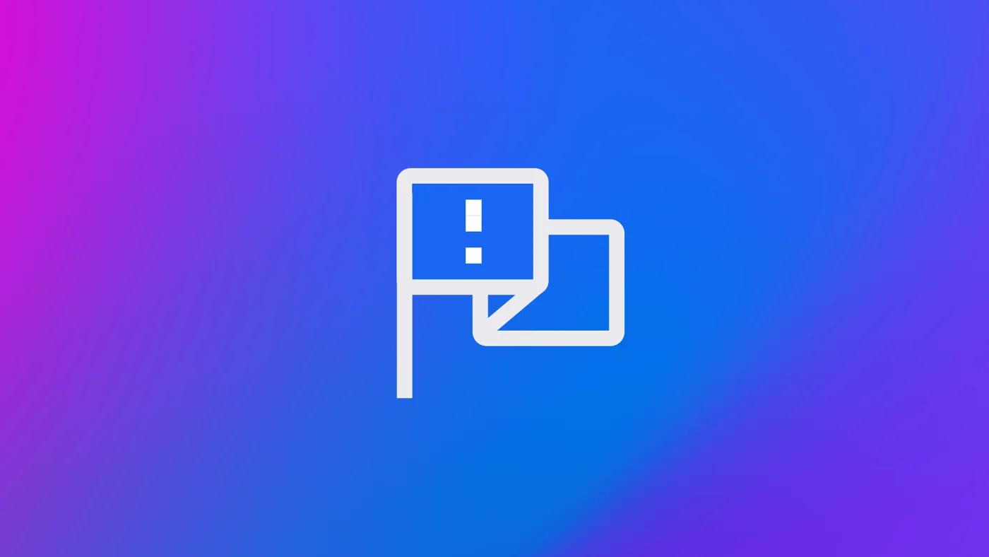 Gradient icon frame — flag