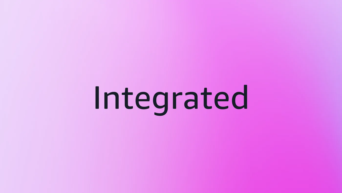 Style frame — Integrated