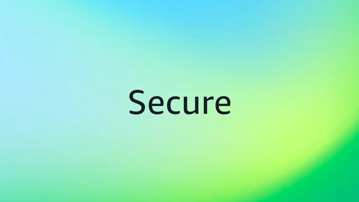 Style frame — Secure