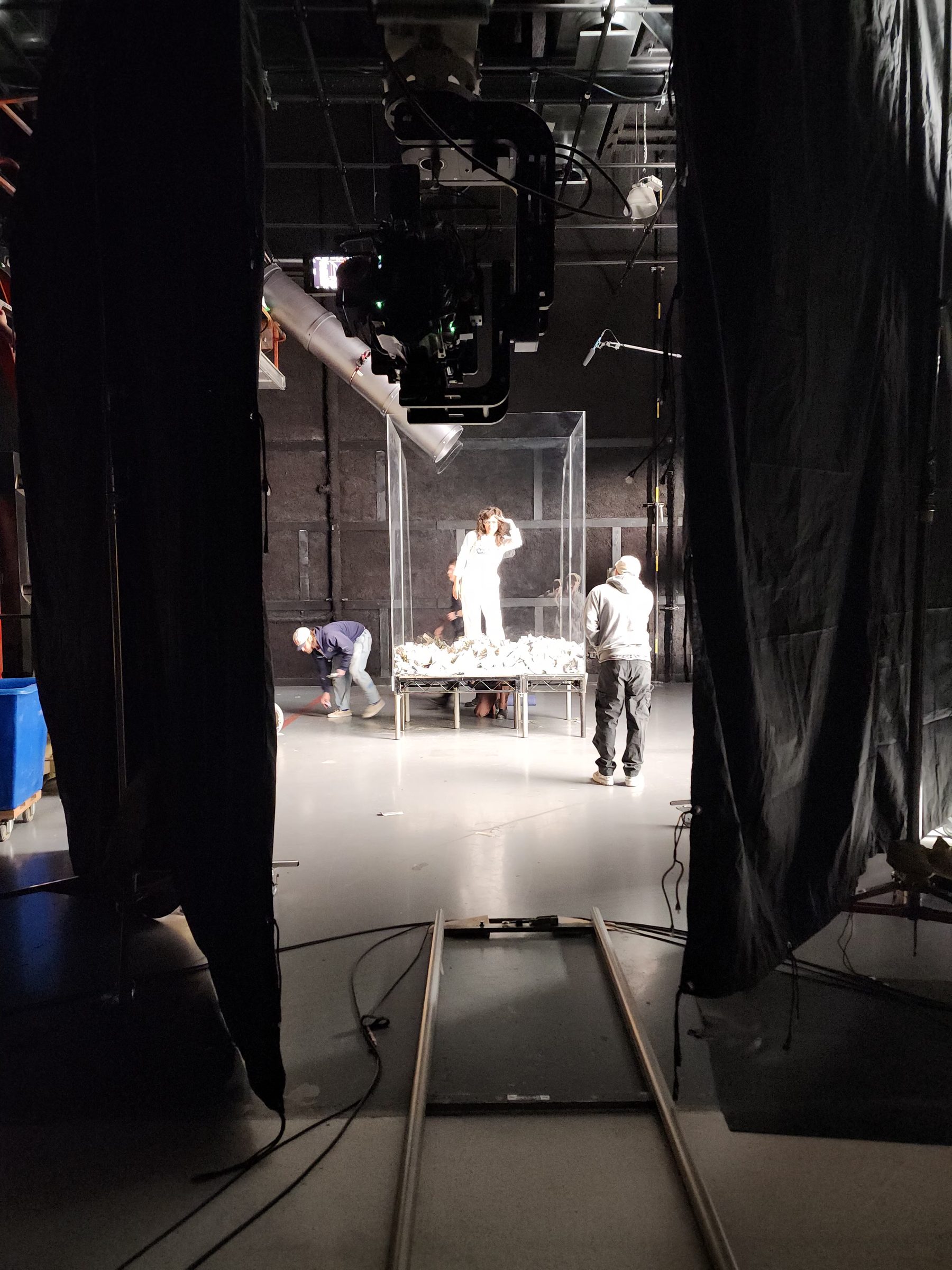 Glassbox — crew on set