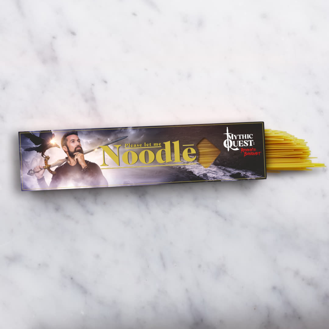 Please Let Me Noodle spaghetti merch box