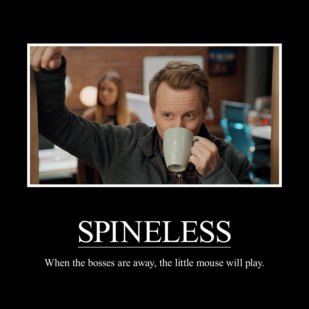 Demotivational poster — Spineless