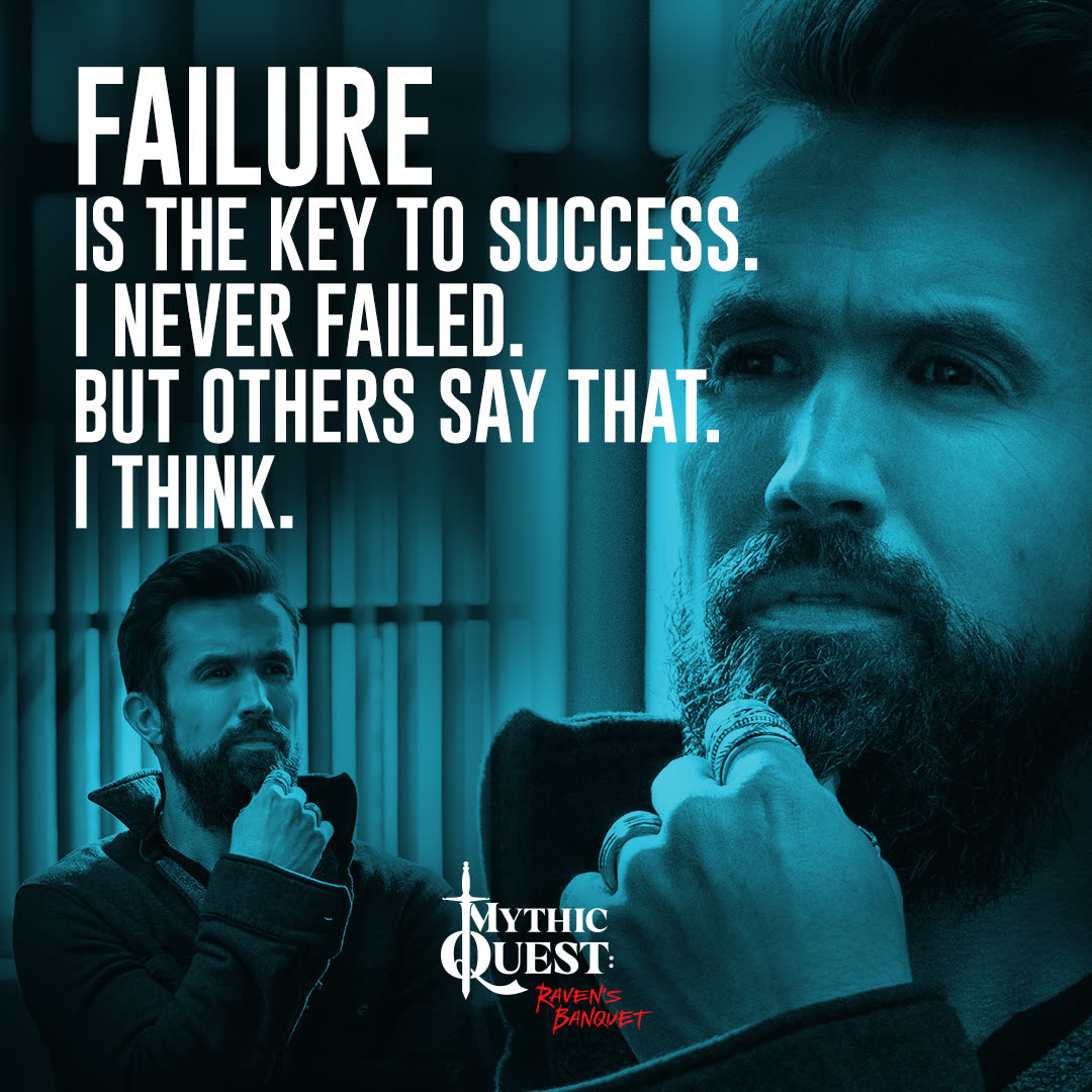 Ian Grimm motivational quote card — Failure is the key to success