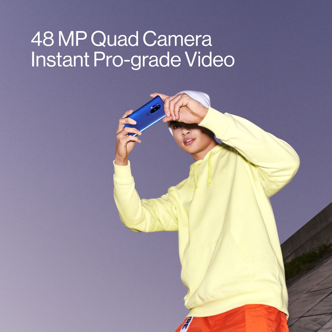 OnePlus 8 KSP card — 48MP quad camera, instant pro-grade video
