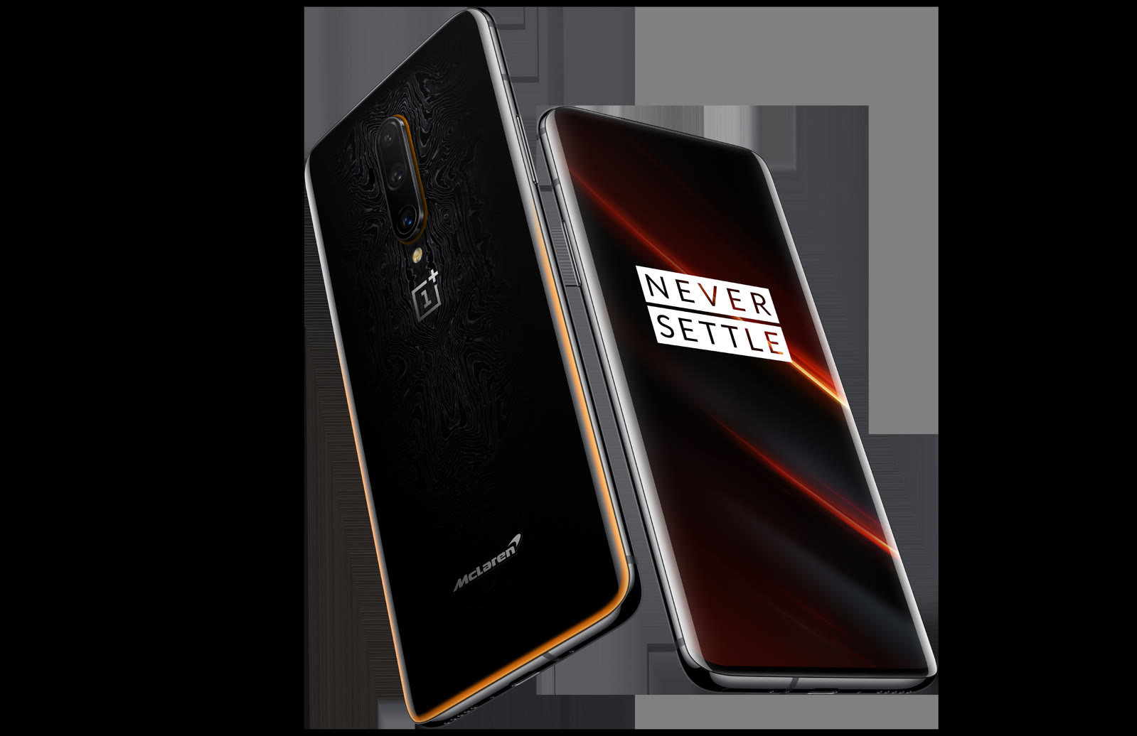OnePlus 7T Pro McLaren Edition — product hero shot, angle 2