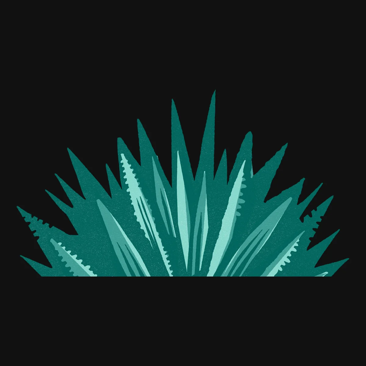 Agave illustration from the label, separated as its own layer