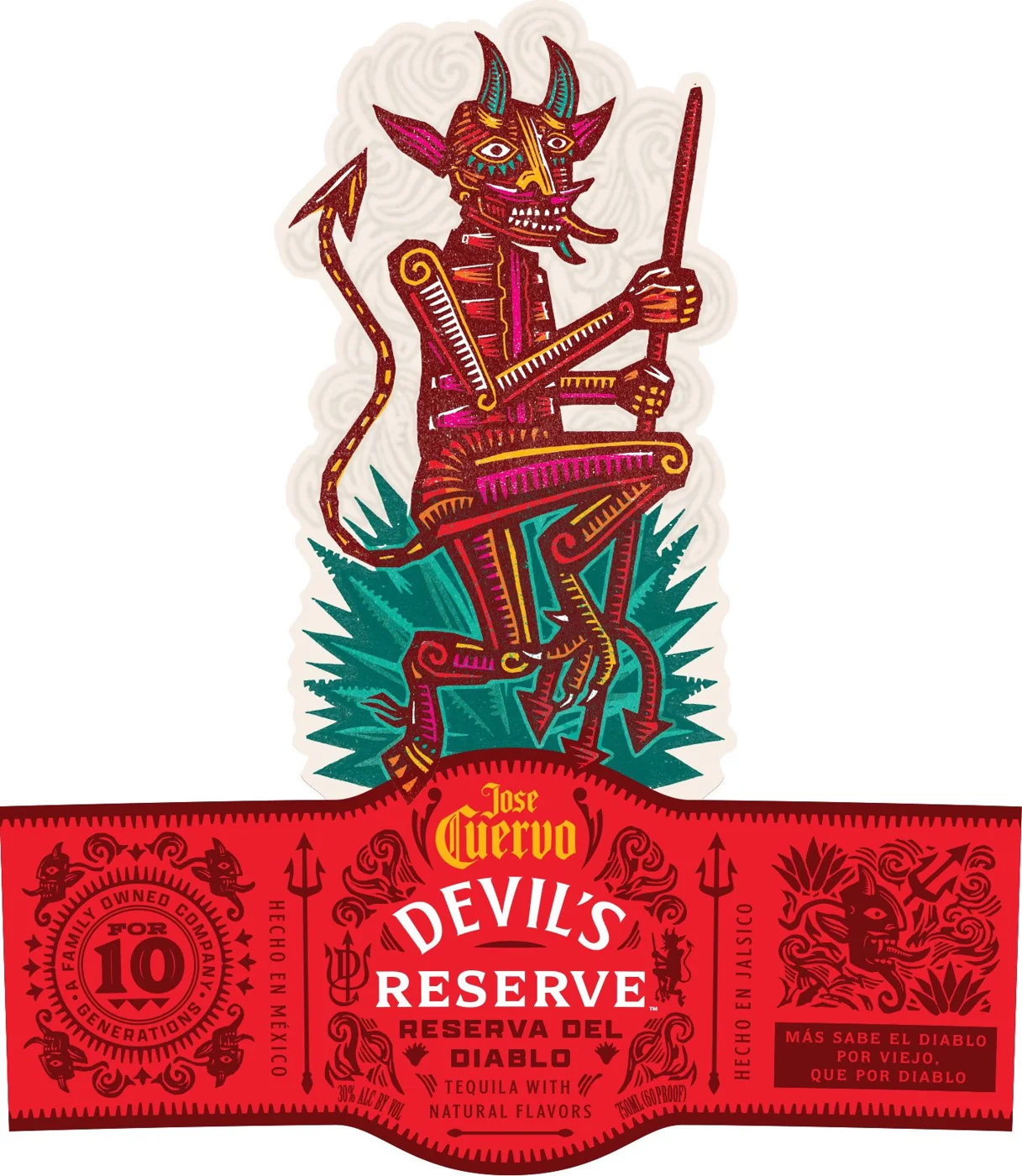 Devil's Reserve label artwork — the source illustration