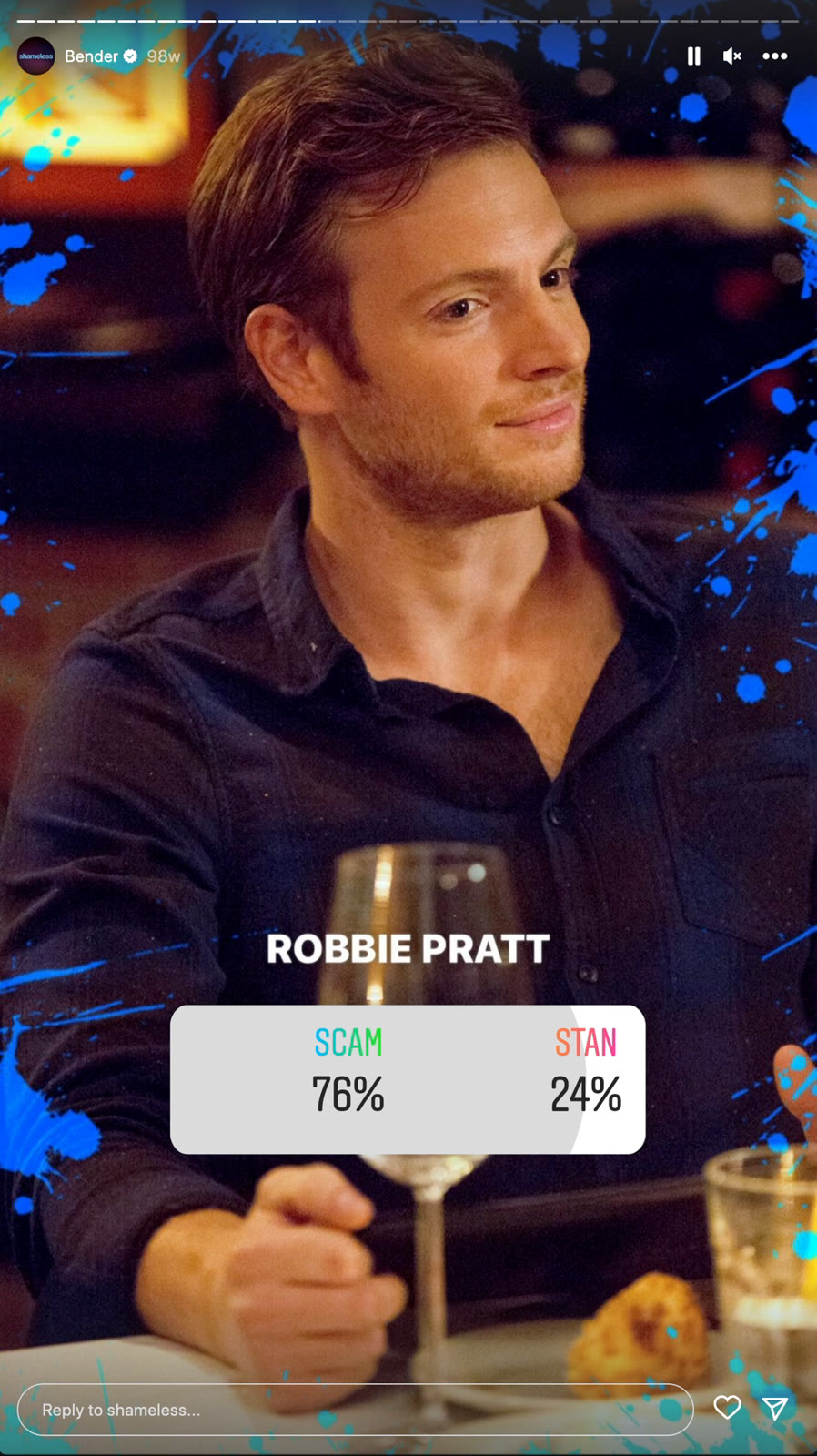Robbie character card