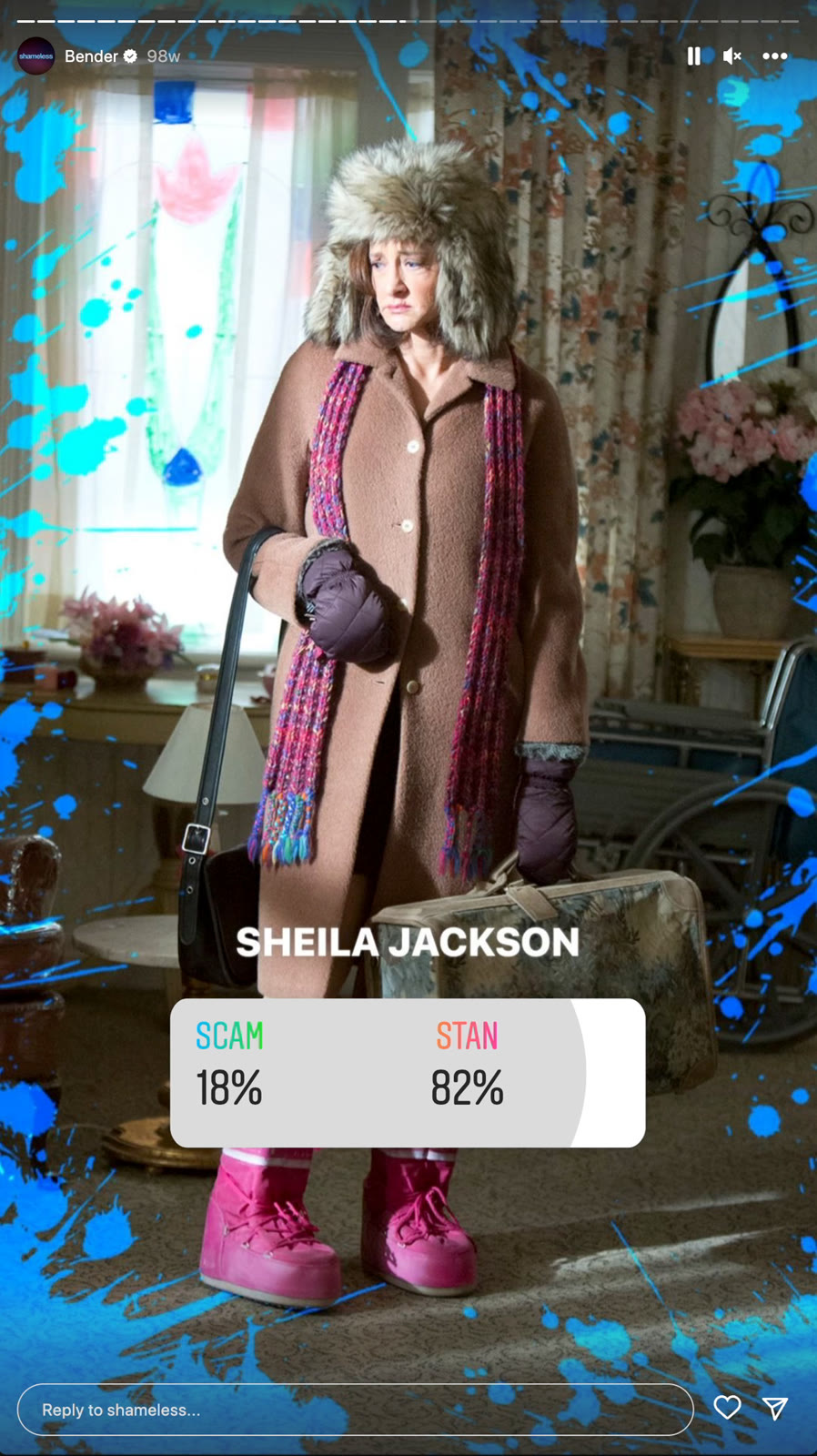 Sheila character card