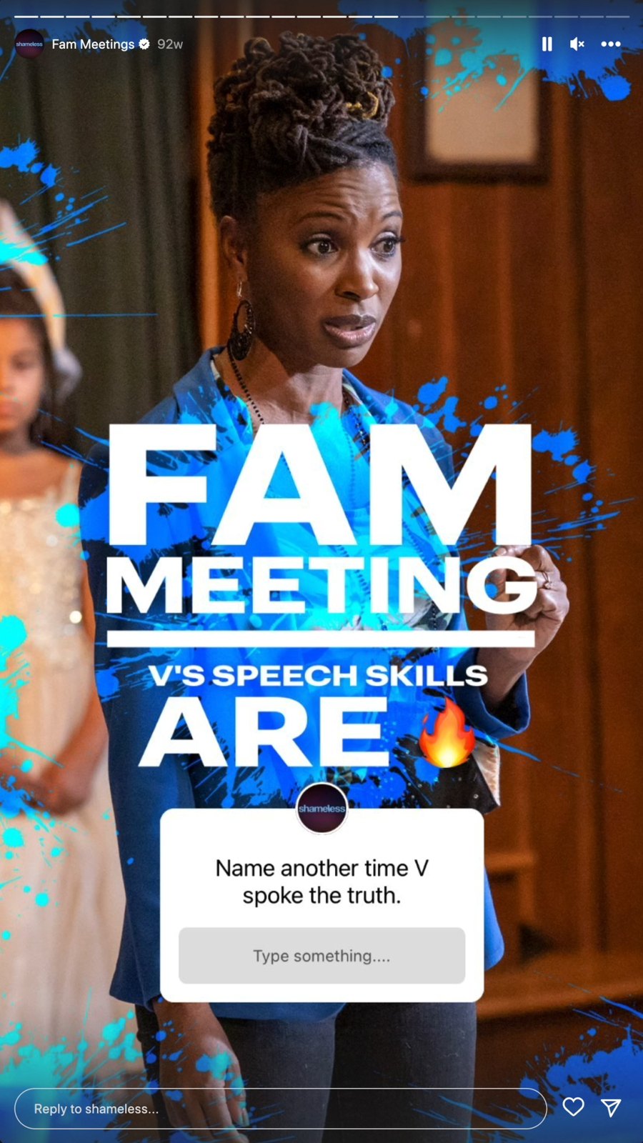 Fam Meeting cover slide, V