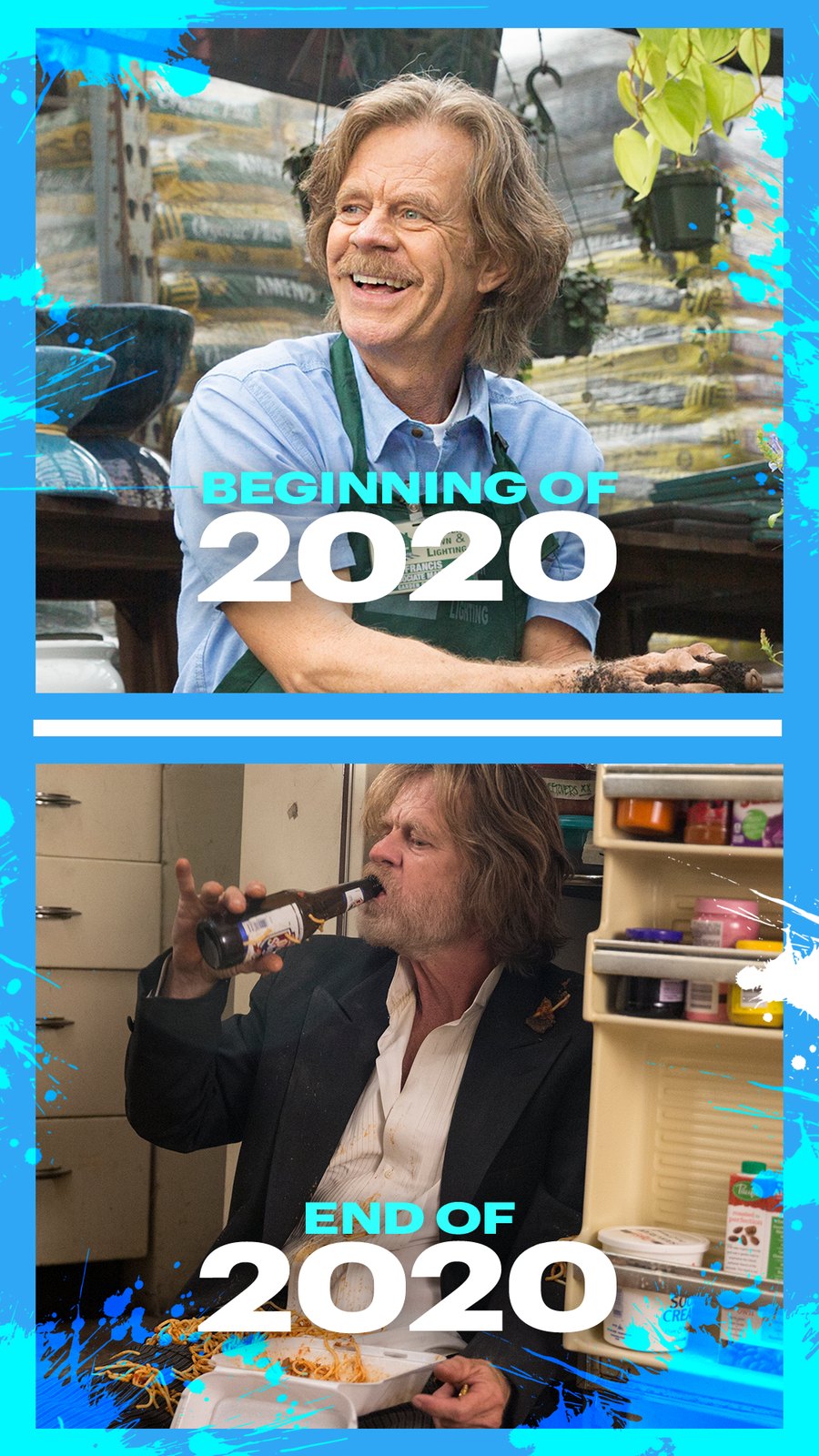 Beginning of 2020 and end of 2020 meme