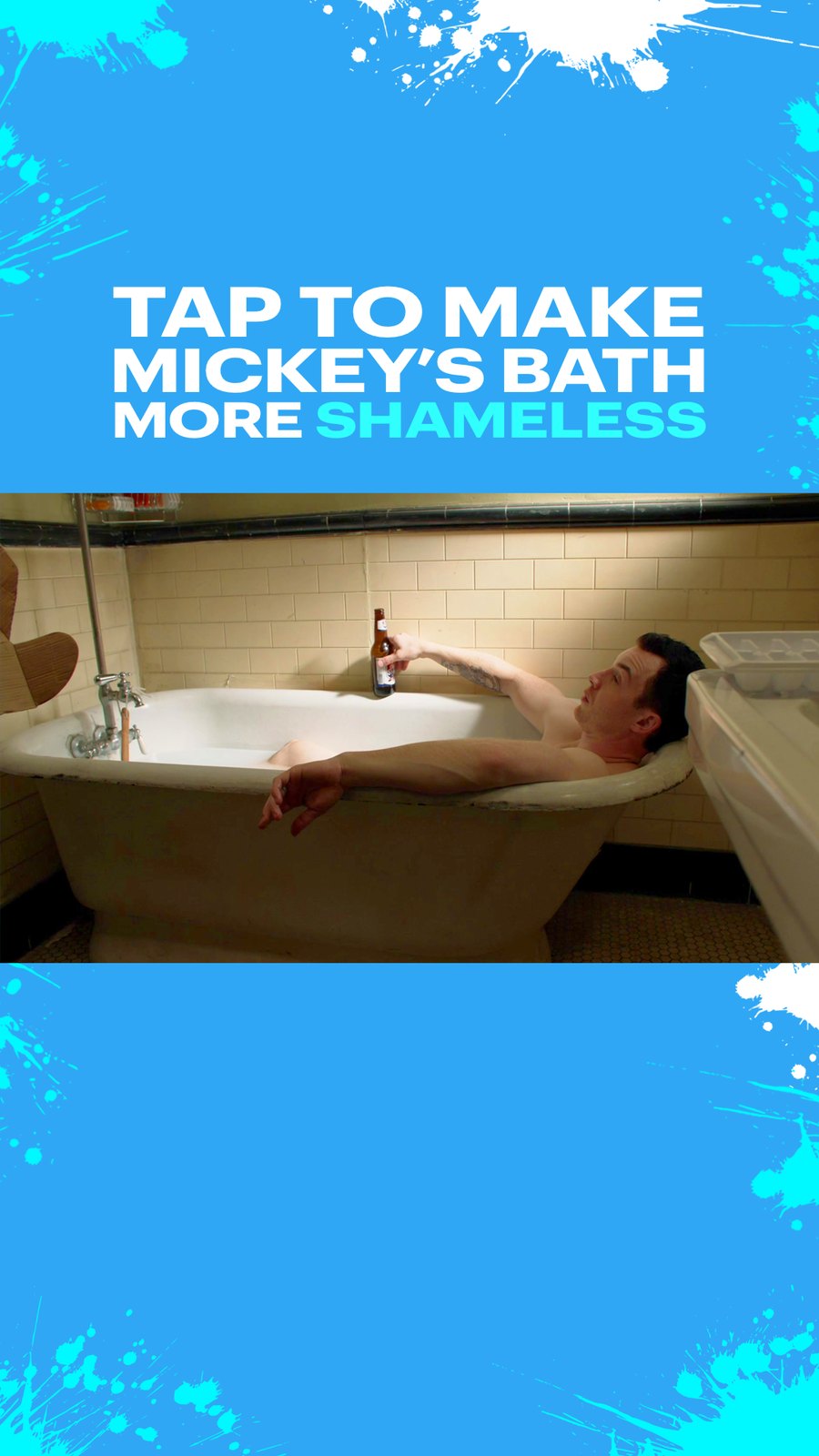 Tap to make Mickey's bath more shameless, interactive story frame