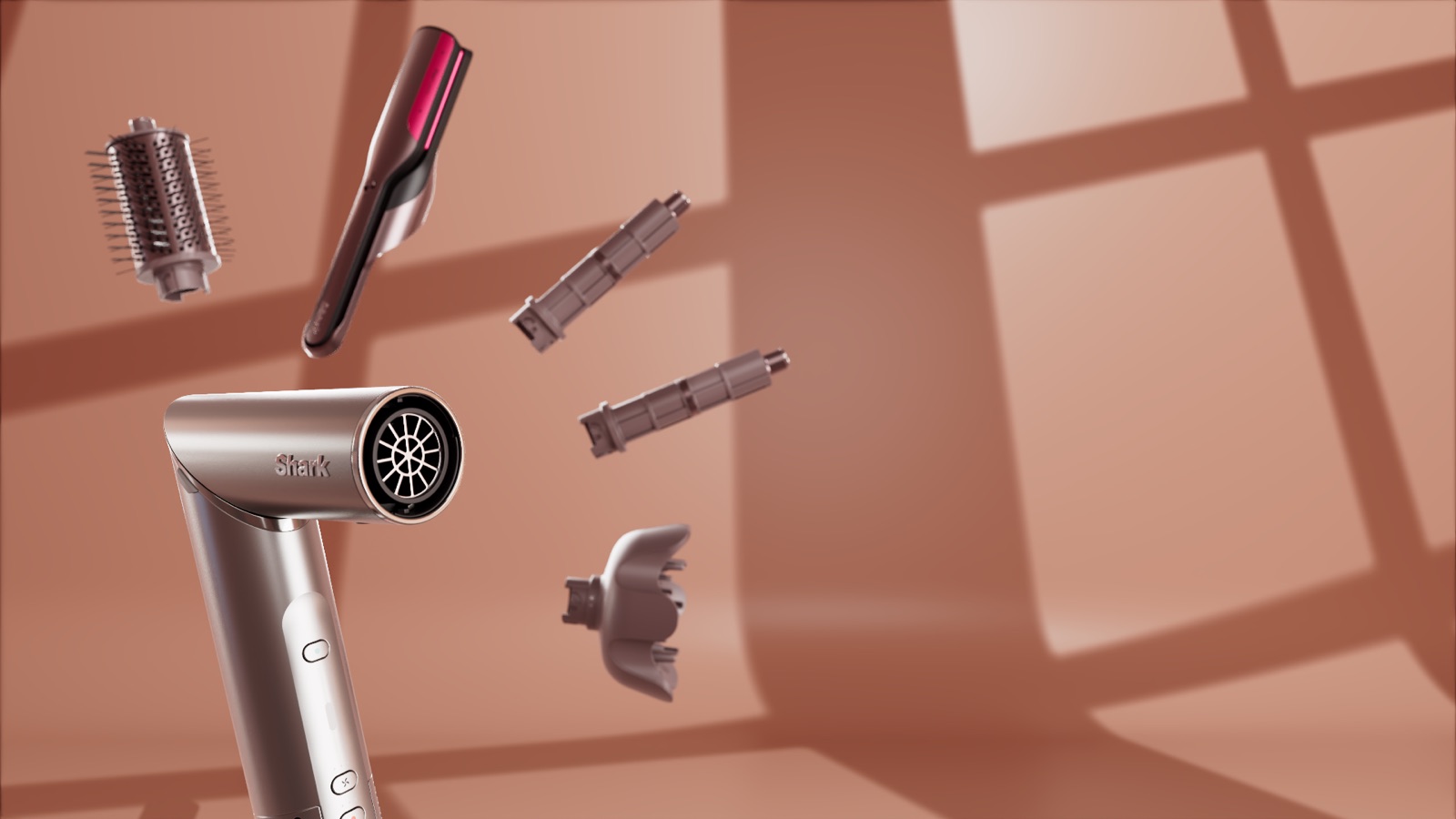 Shark FlexStyle attachments — CG render