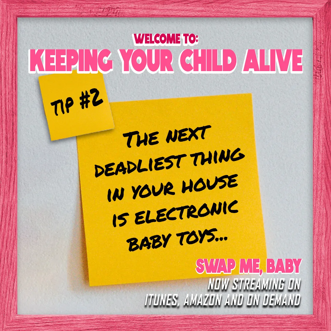 Post-it Tip 2 about electronic baby toys