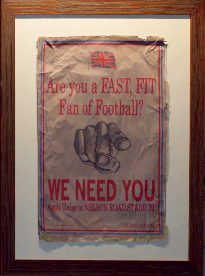 Vintage We Need You poster from the treatment room