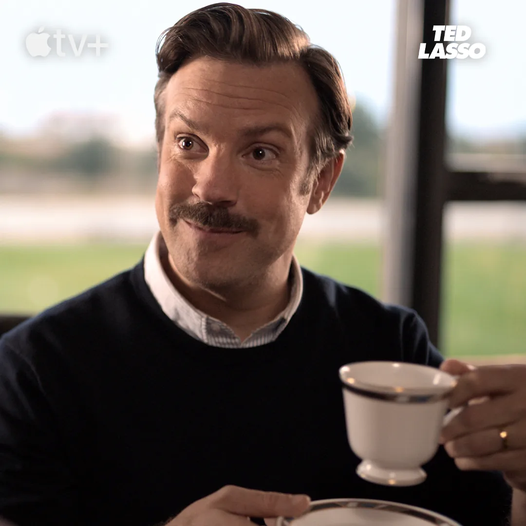 Ted Lasso — weekly still with lock-up