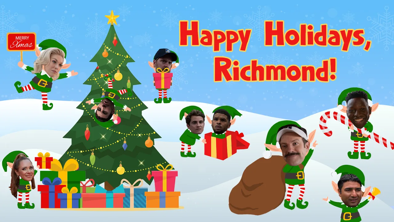 Happy Holidays Richmond team card