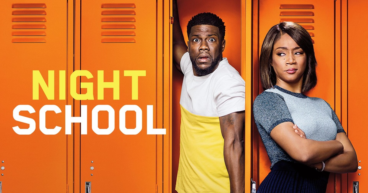 Night School key art — Kevin Hart and Tiffany Haddish