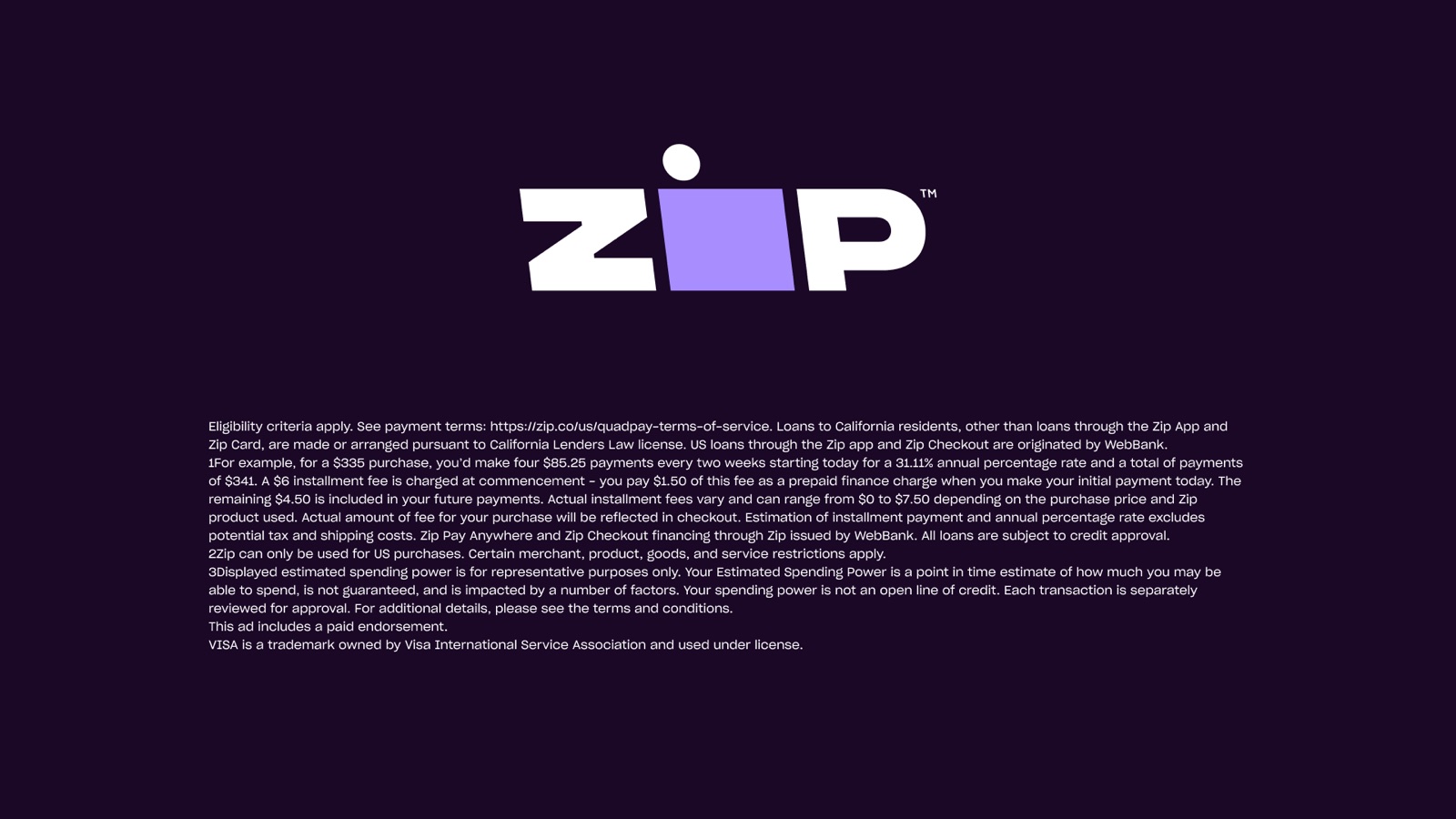 Zip — app UI